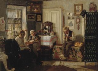 Домашний арест, 1883 - Михаил Нестеров