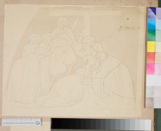 Снятие Христа с креста по фреске Пьетро Лоренцетти в нижней церкви Сан-Франческо в Ассизи