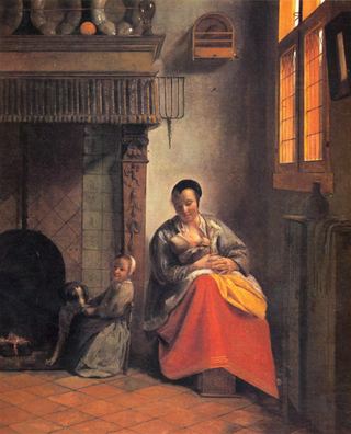 Кормящая мать, c.1659