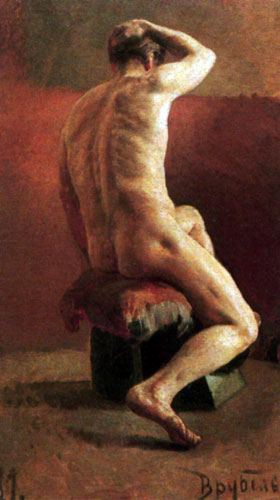 Обнаженный мужчина, c.1882 - Михаил Врубель