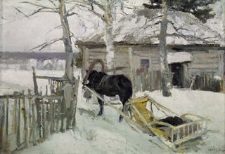 Зимой