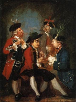 Сэр Томас Кеннеди, Джеймс Колфилд, мистер Уорд и мистер Фелпс, 1751 - Джошуа Рейнольдс