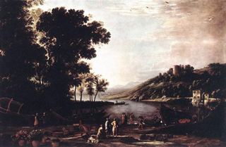 Пейзаж с купцами, c.1630