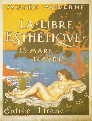 Афиша выставки La Libre Esthétique, 1910
