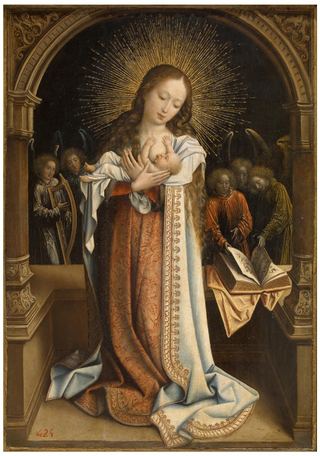 Богоматерь Молочная, c.1520 - Бернар Ван Орлей