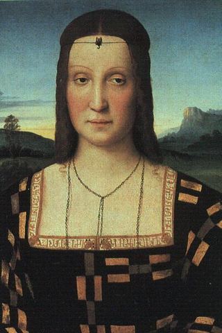 Портрет Элизабет Гонзага, c.1504 - Рафаэль