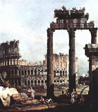 Каприччио с Колизеем, c.1745