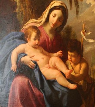 Богоматерь с Младенцем и Иоанном Крестителем, 1635 - Эсташ Ле Сюёр