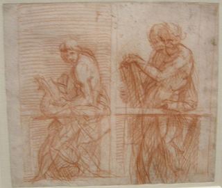 Этюд фигур за балюстрадой, c.1522