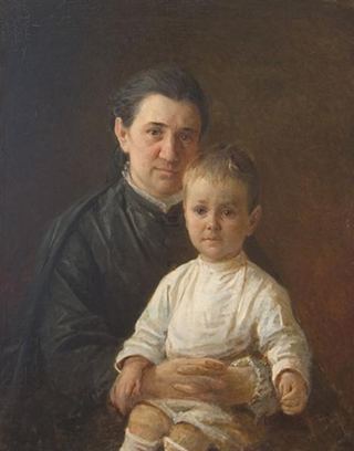 Портрет Евдокии Николаевны Костычевой, 1845 - Николай Ге