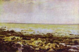 Отлив. Нормандия., 1874 - Василий Поленов
