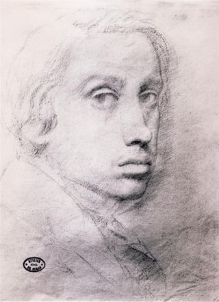 Этюд к автопортрету, 1855