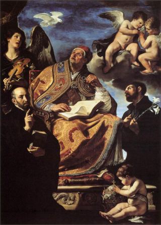 Святой Григорий Великий со святыми Игнатием и Франциском Ксавьером, 1626