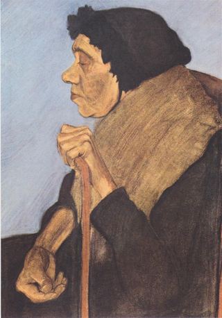 Старая слепая женщина, c.1899 - Паула Модерсон-Беккер