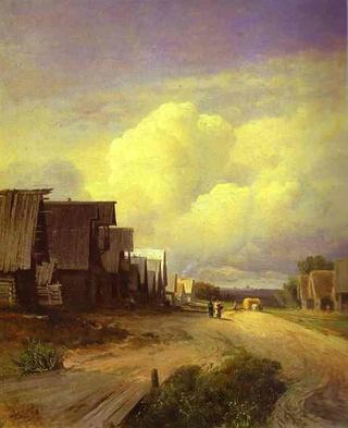 Улица в деревне, 1868