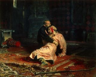 Иван Грозный и сын его Иван 16 ноября 1581 года