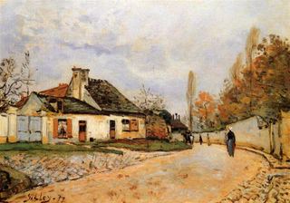 Соседская улица в Лувесьене (Rue de Village (от Вуазена до Лувесьена)), 1872