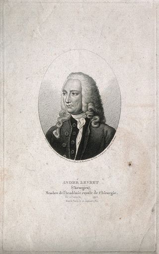Андре Леврет. Пунктирная гравюра А. Тардье по Ж. Б. С. Шардену, 1746 г.