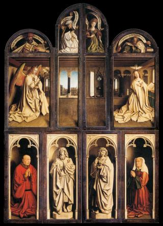 Гентский алтарь (внешний вид), 1432