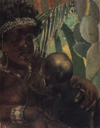 Негр, 1907 - Кузьма Петров-Водкин
