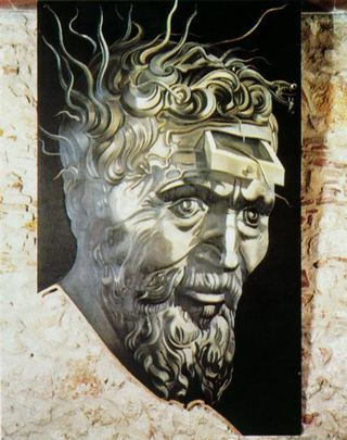 Без названия (Голова Микеланджело с ящиками), 1970