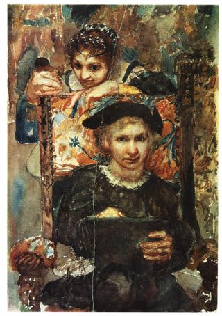 Гамлет и Офелия, 1883 - Михаил Врубель