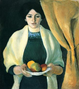 Портрет с яблоками (Портрет жены художника), 1909