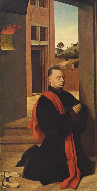 Коленопреклоненный мужчина-донор, c.1455