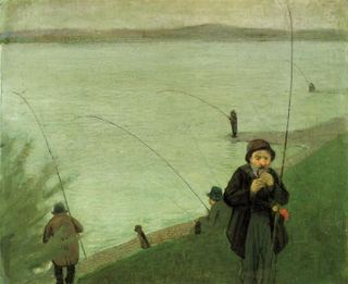 Рыболовы на Рейне, 1907 - Август Макке