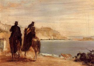 Набережная у моря, c.1860