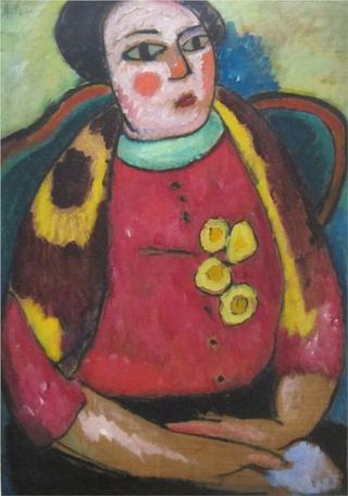Сидящая женщина, 1911
