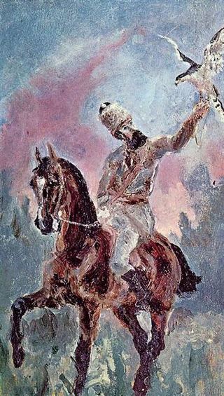 Сокольничий, граф Альфонс де Тулуз-Лотрек, 1881