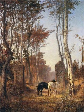 Старые ворота. Нормандия., 1874 - Василий Поленов