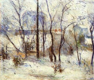 Сад под снегом, 1879