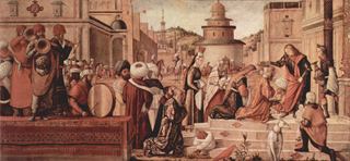 Святой Георгий крестит язычника, 1507