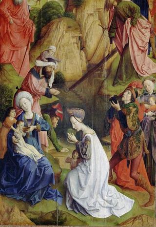 Голгофский триптих (фрагмент), 1465 - 1468 - Юстус ван Гент