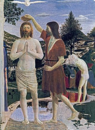 Крещение Христа (фрагмент), 1450