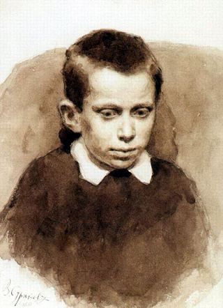 Портрет А. С. Матвеева в детстве