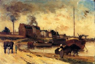 Фабрики Кейл и набережная Гренеля, 1875