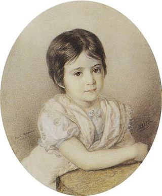 Портрет самой Марии в детстве, 1821 - Карл Брюллов