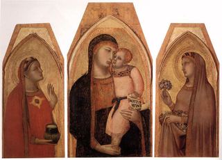 Мадонна с младенцем, Марией Магдалиной и святой Доротеей, 1325