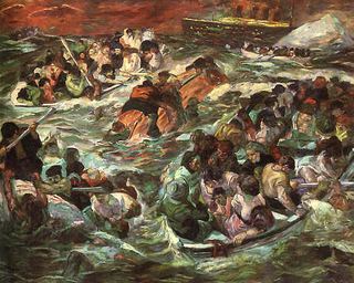 Гибель Титаника, 1912 - Макс Бекманн