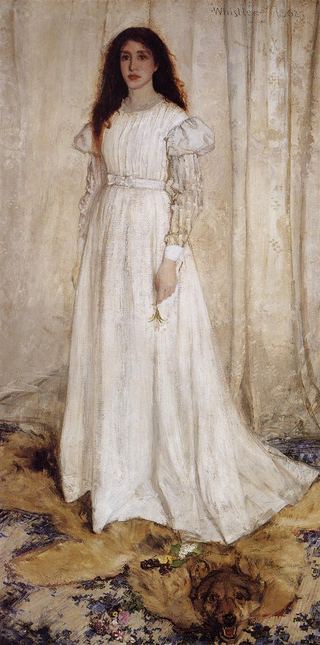 Симфония в белом №1: Портрет Джоанны Хиффернан с белой девушкой, 1862 - Джеймс Макнил Уистлер