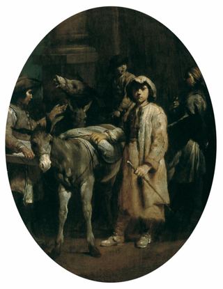 Крестьяне с ослами, 1709