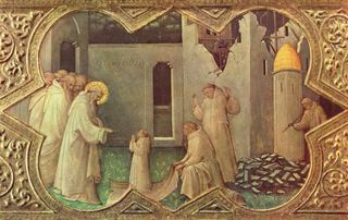 Сцена из жития святого Бенедикта, 1414