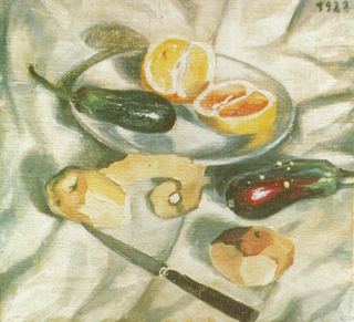 Натюрморт с баклажанами, 1922