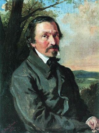 Портрет Николая Некрасова, 1856 - Константин Маковский