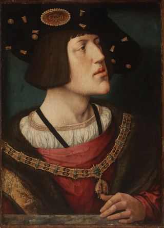 Портрет Карла V, императора Священной Римской империи, c.1516 - Бернар Ван Орлей