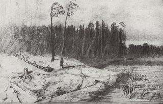 Лес у воды, 1872 - Архип Куинджи