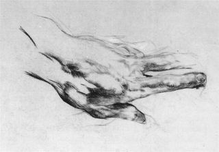 Левая рука художника, c.1882 - Михаил Врубель